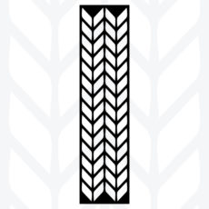 Ścianka dekoracyjna ażurowa "kłosy" 500mm x 2000mm